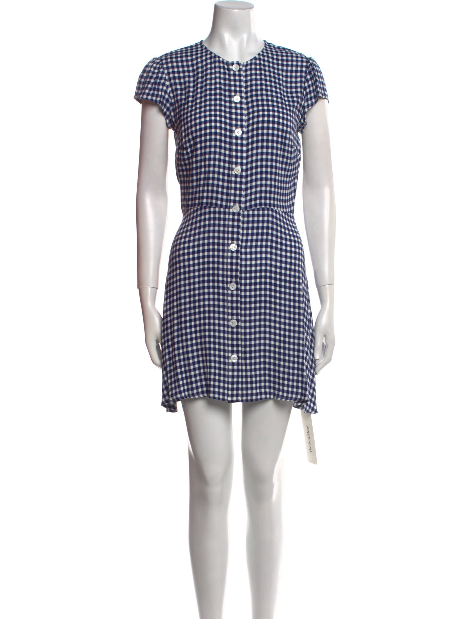 Reformation Plaid Print Mini Dress