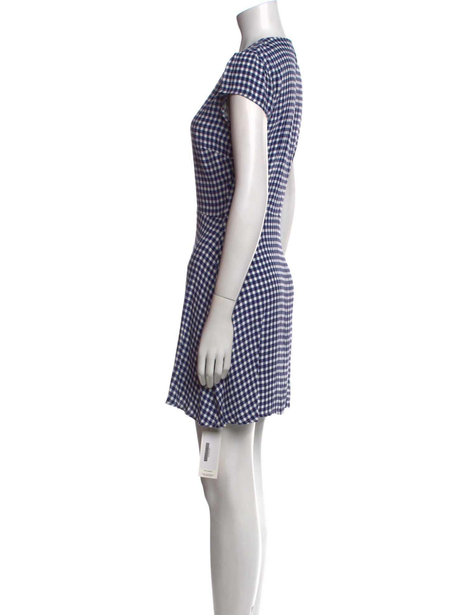 Reformation Plaid Print Mini Dress