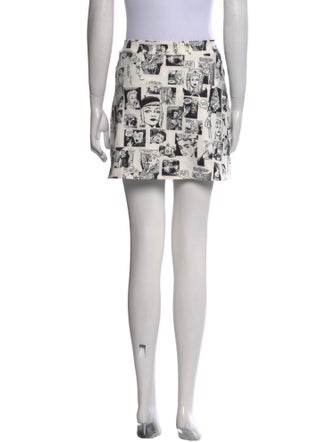 Reformation Printed Mini Skirt