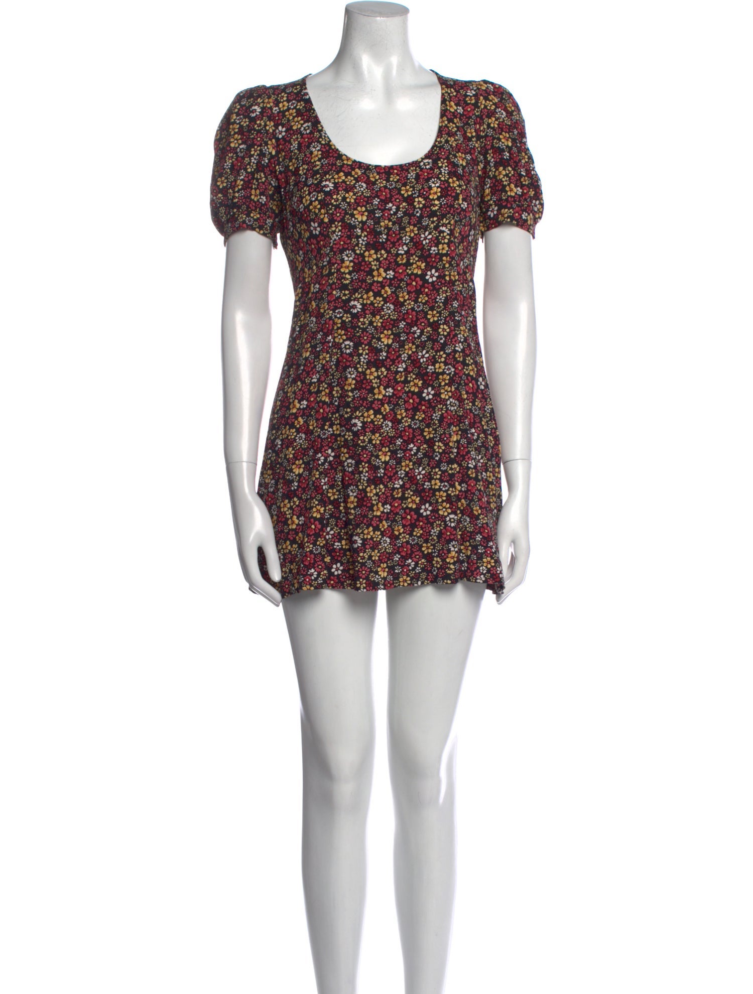 Reformation Floral Print Mini Dress
