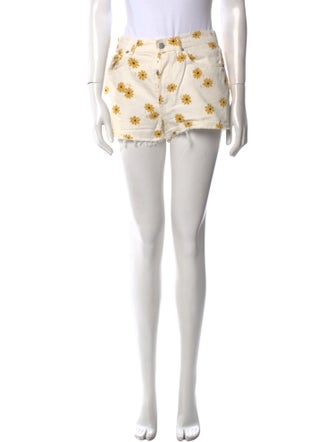 Reformation Floral Print Mini Shorts