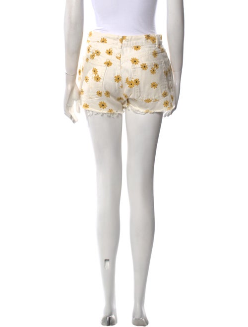 Reformation Floral Print Mini Shorts
