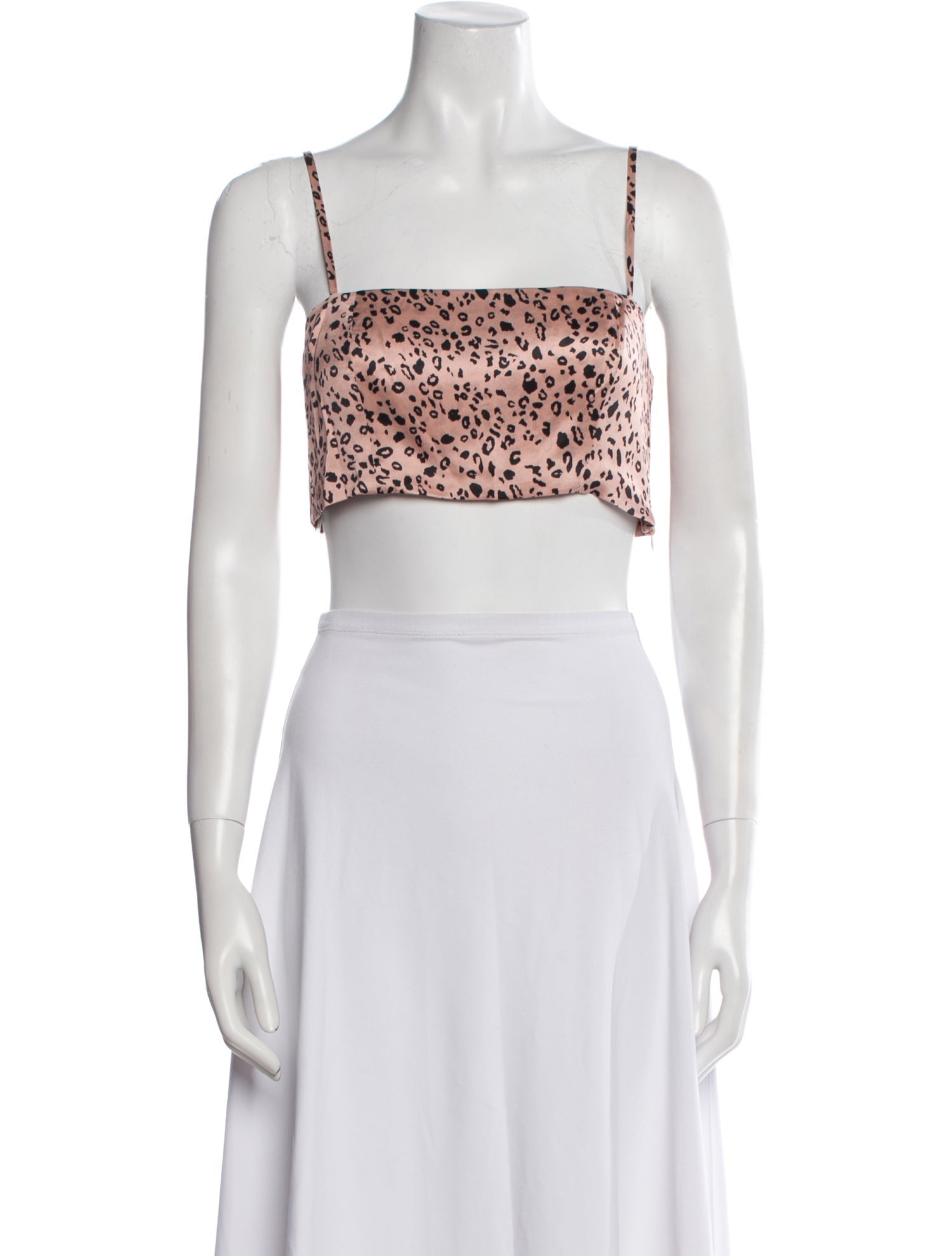 Reformation Silk Printed Crop Top