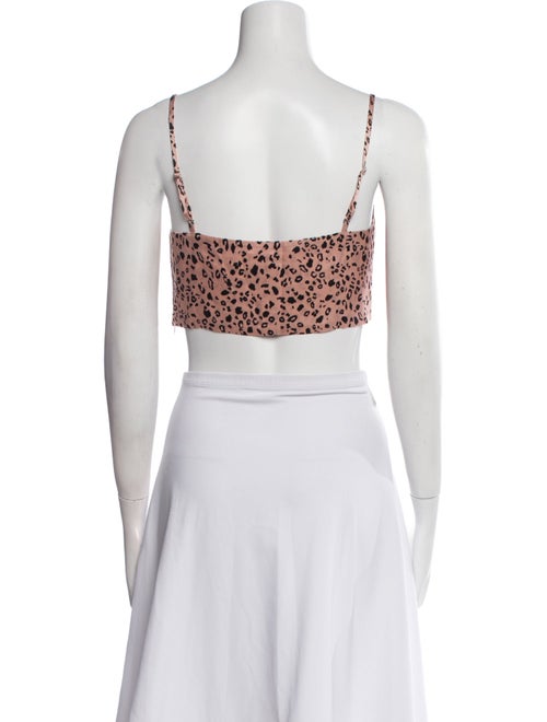 Reformation Silk Printed Crop Top