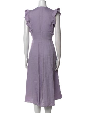 Reformation Linen Midi Length Dress