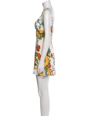 Reformation Floral Print Mini Dress