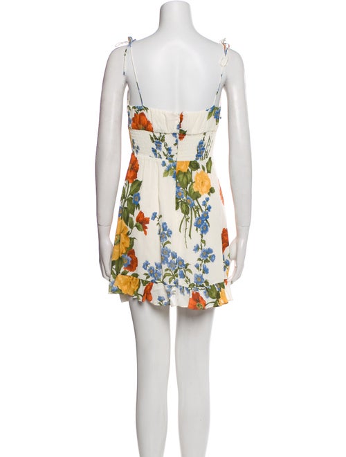 Reformation Floral Print Mini Dress
