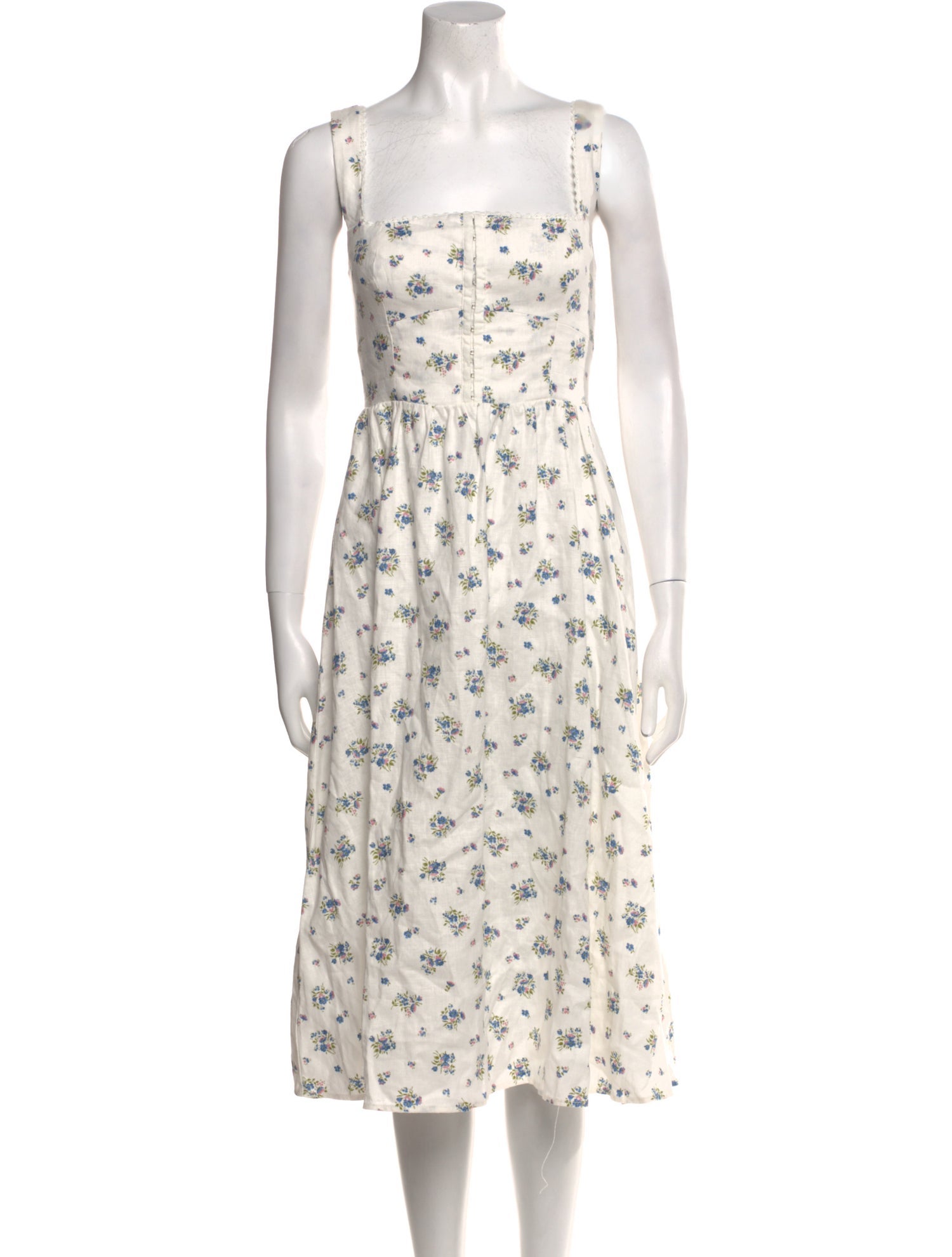 Reformation Linen Midi Length Dress