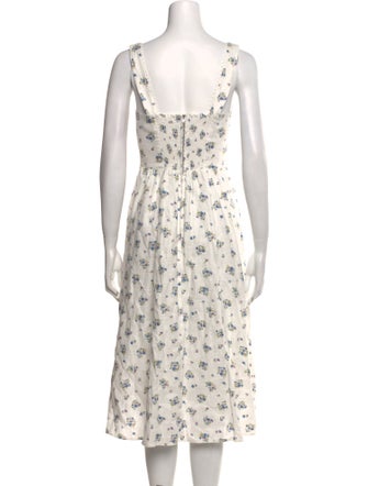 Reformation Linen Midi Length Dress