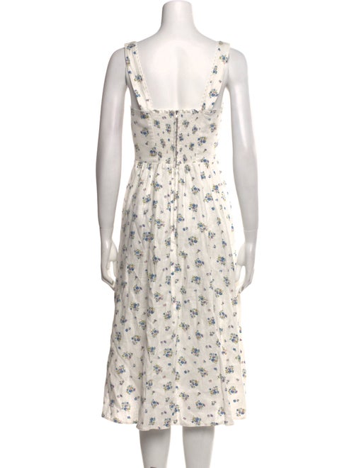 Reformation Linen Midi Length Dress