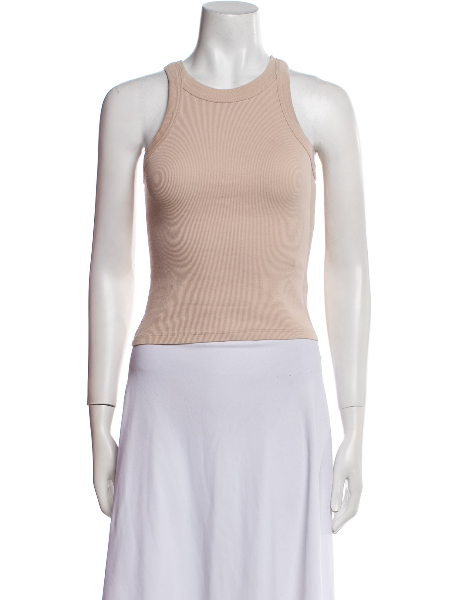 Reformation Crew Neck Sleeveless Crop Top