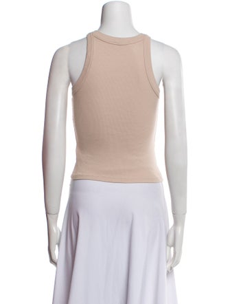 Reformation Crew Neck Sleeveless Crop Top