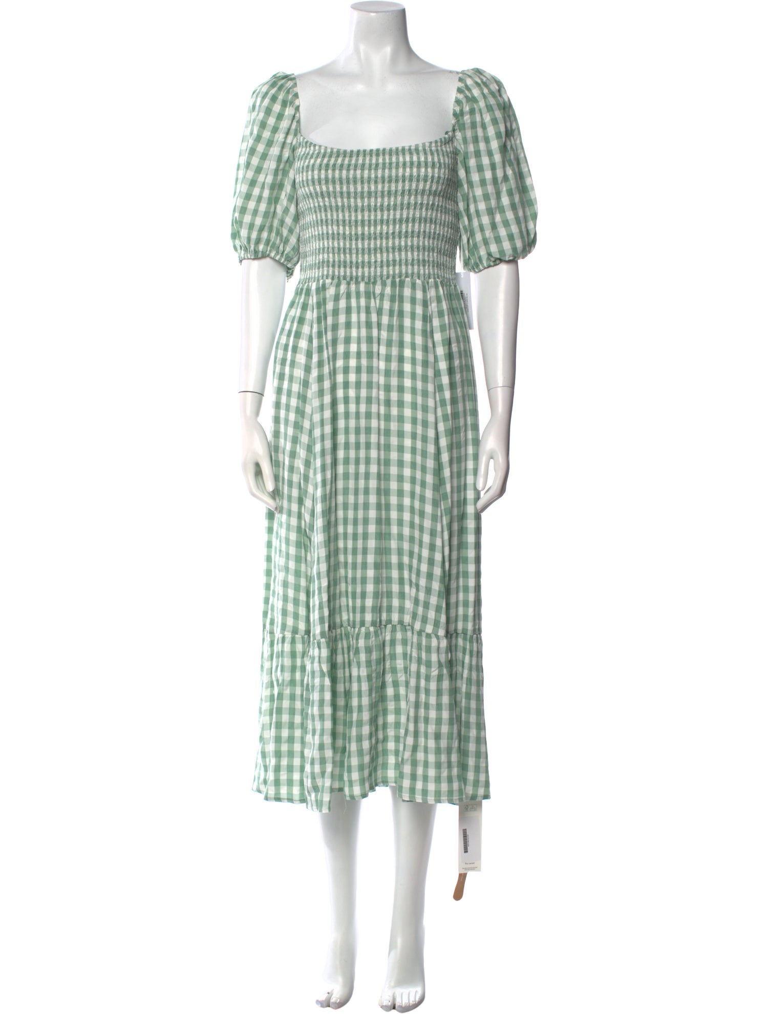 Reformation Plaid Print Long Dress w/ Tags