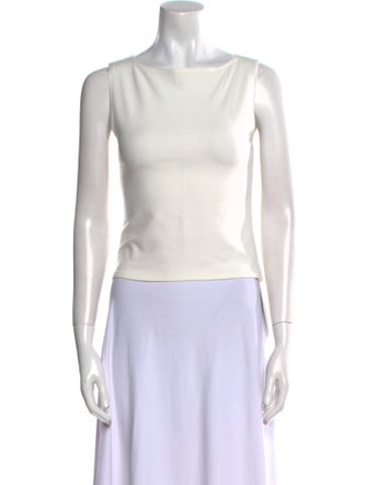 Reformation Scoop Neck Sleeveless Crop Top