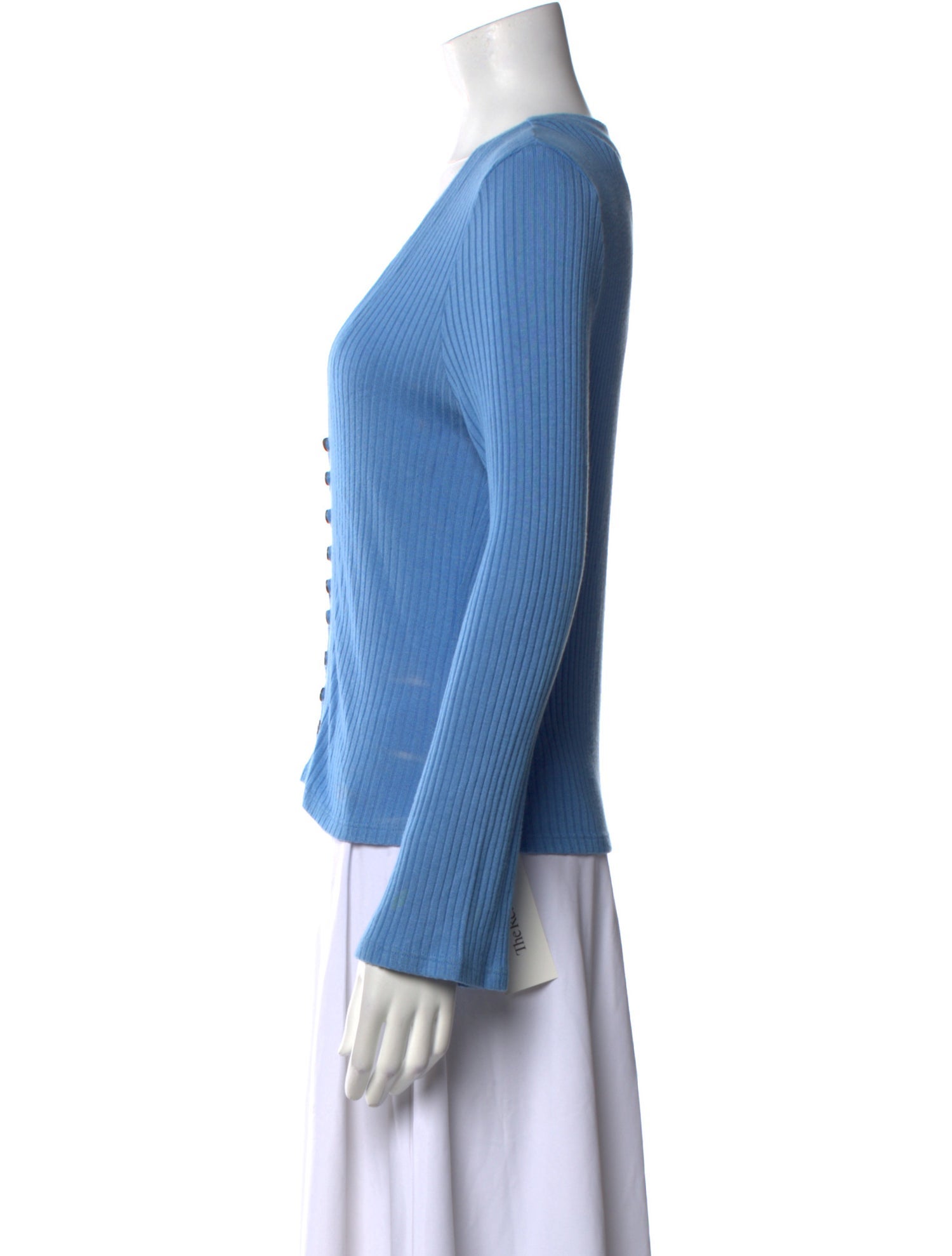 Reformation V-Neck Long Sleeve Crop Top