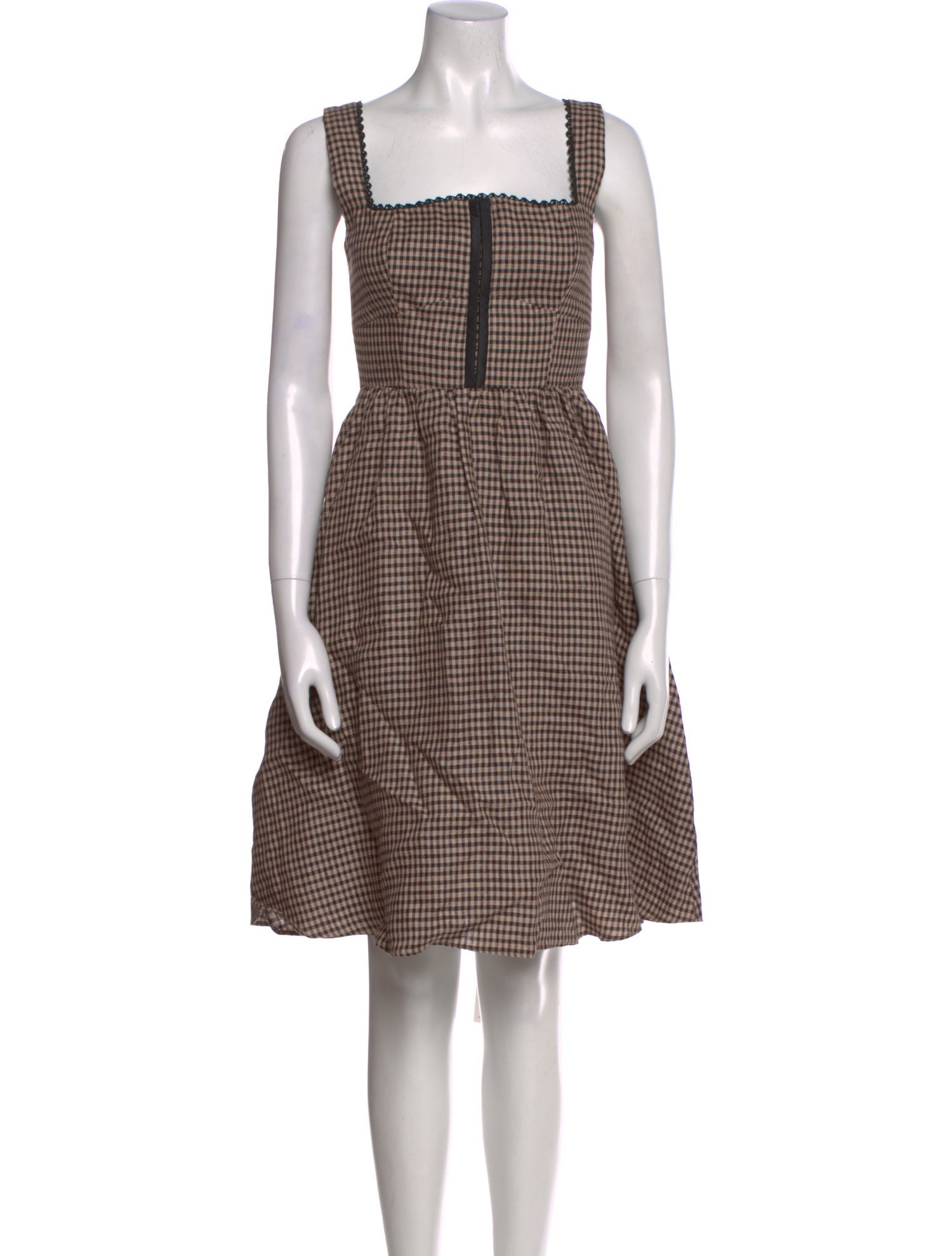 Reformation Plaid Print Mini Dress