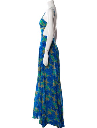 Reformation Floral Print Long Dress