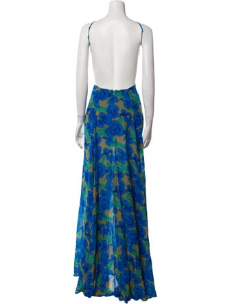 Reformation Floral Print Long Dress
