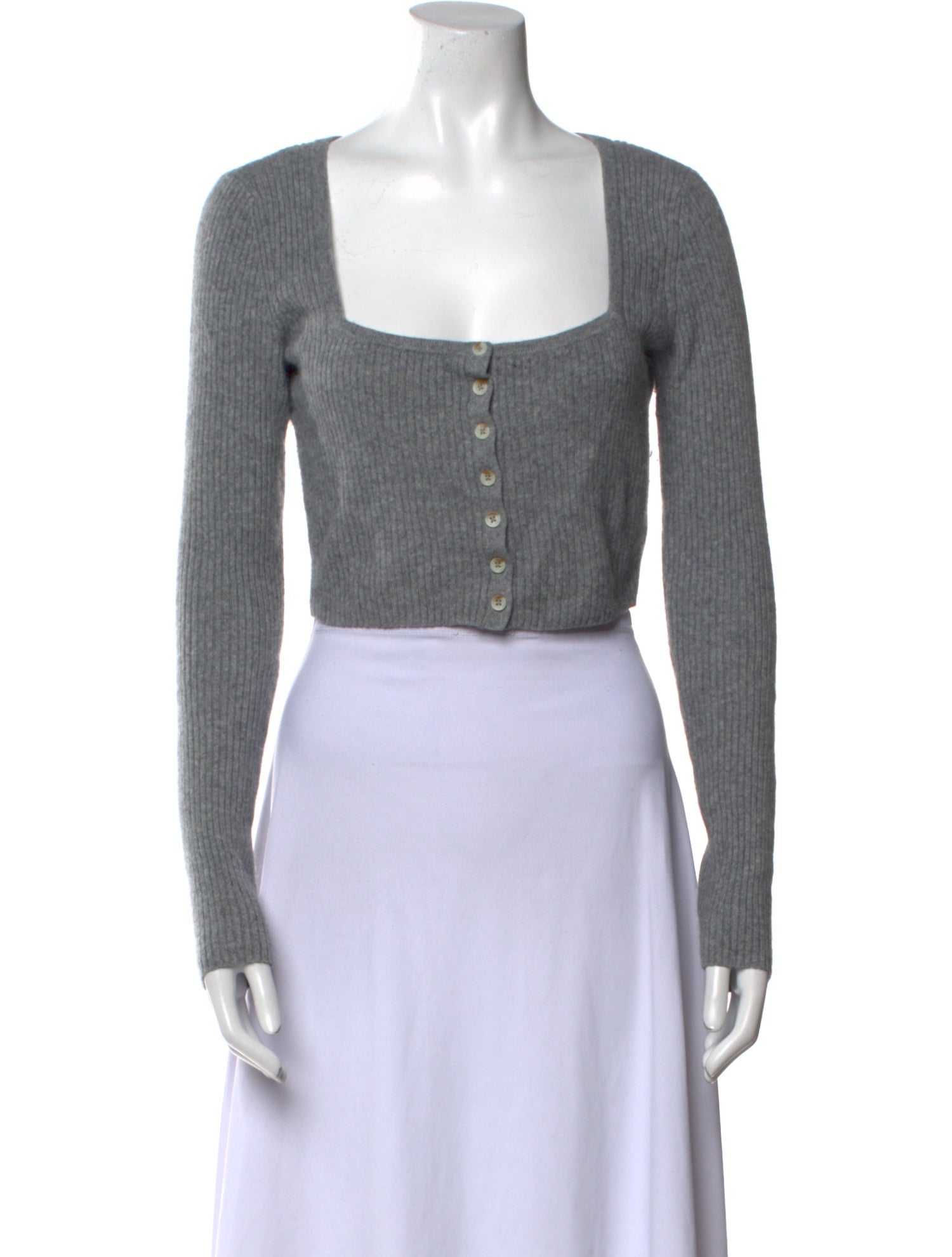 Reformation Cashmere Square Neckline Crop Top