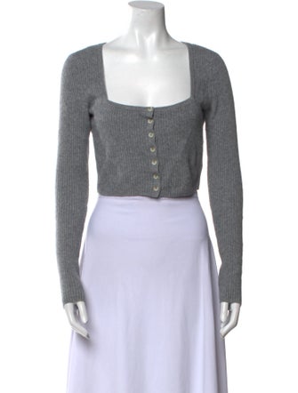 Reformation Cashmere Square Neckline Crop Top