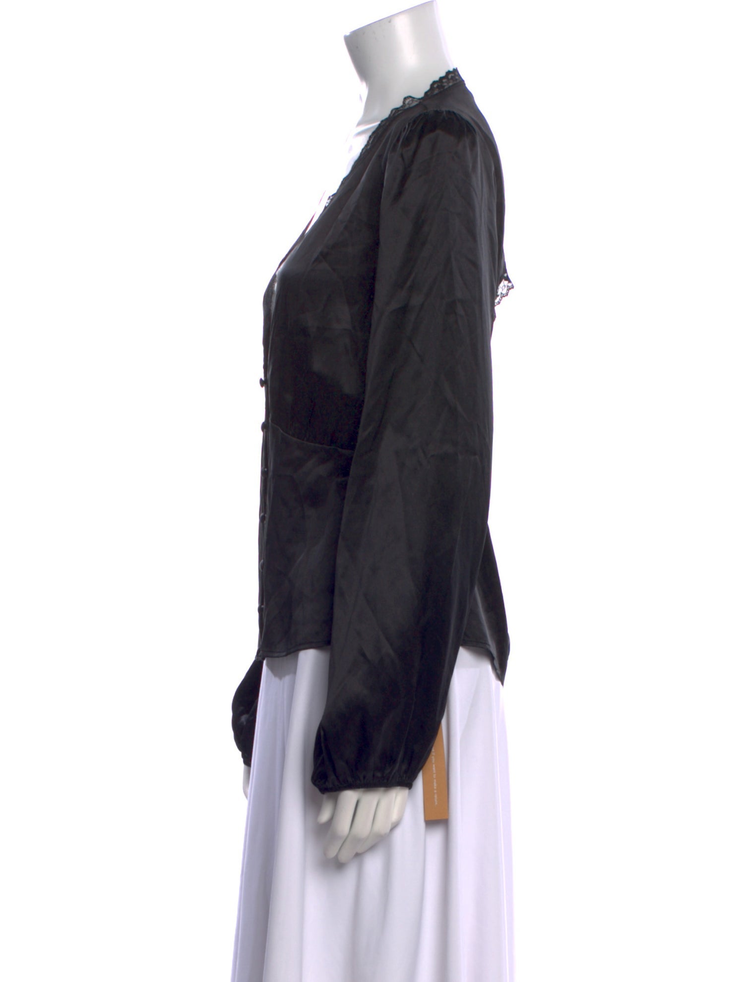 Reformation Silk V-Neck Blouse w/ Tags