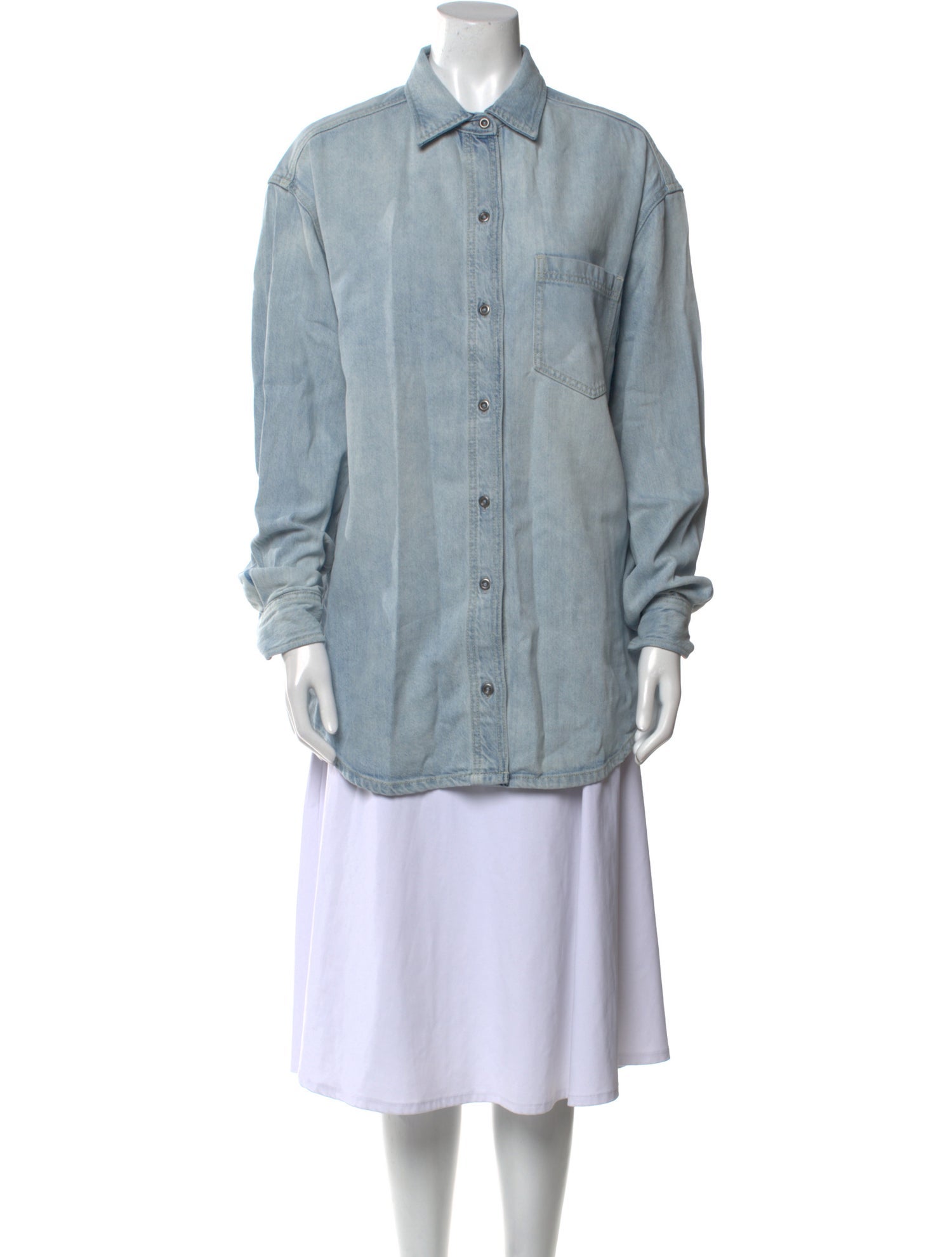 Reformation Long Sleeve Button-Up Top