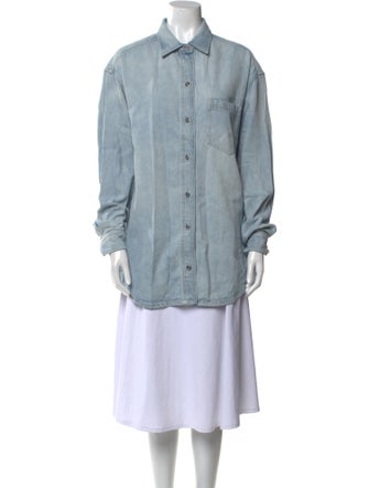 Reformation Long Sleeve Button-Up Top