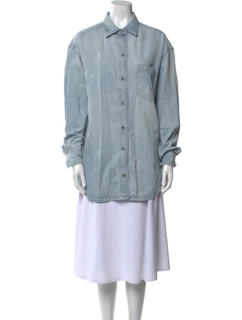 Reformation Long Sleeve Button-Up Top