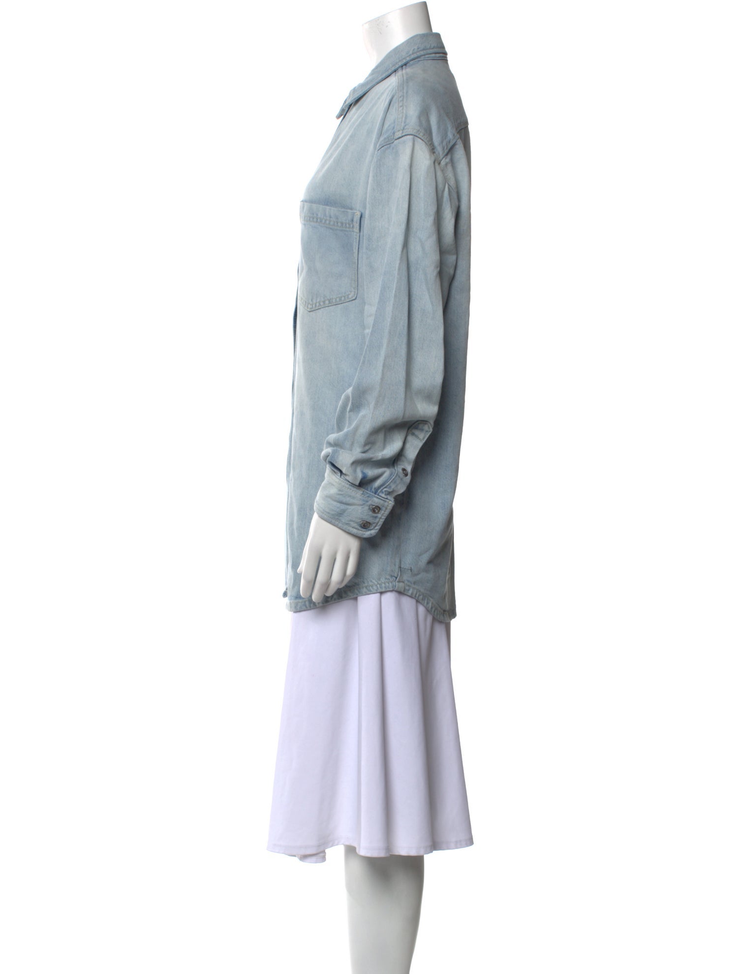 Reformation Long Sleeve Button-Up Top