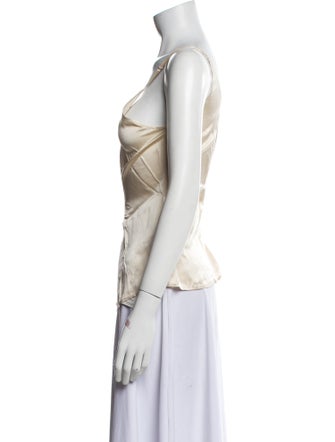 Reformation Silk Scoop Neck Top