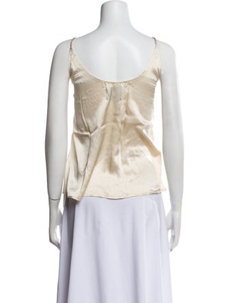 Reformation Silk Scoop Neck Top