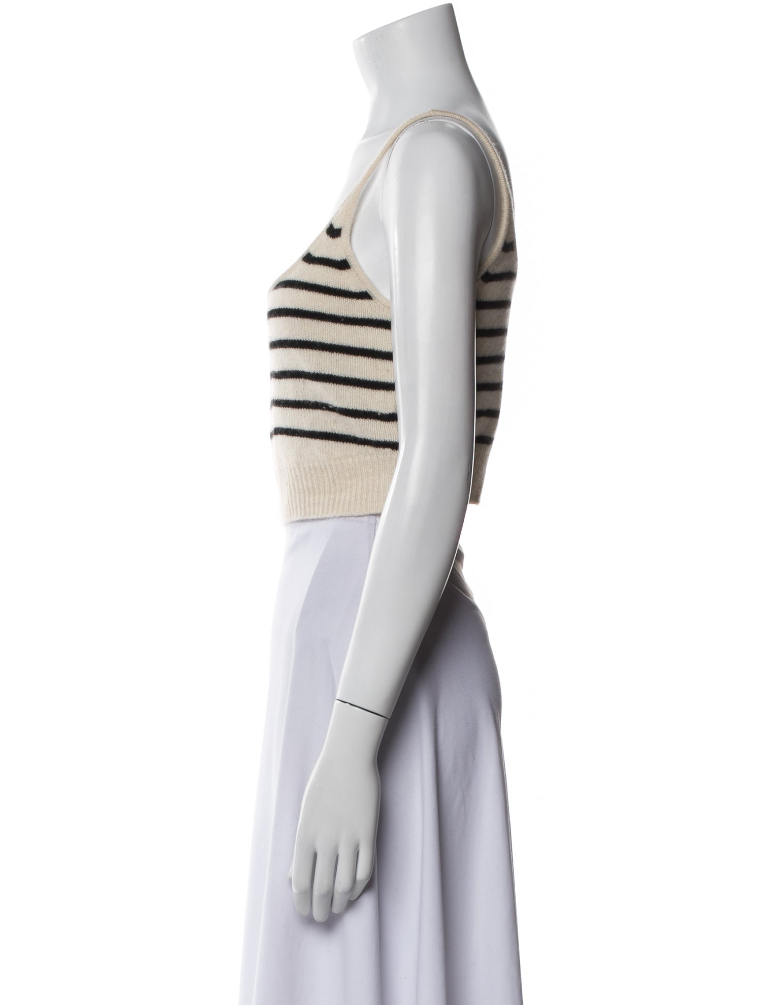 Reformation Cashmere Striped Crop Top