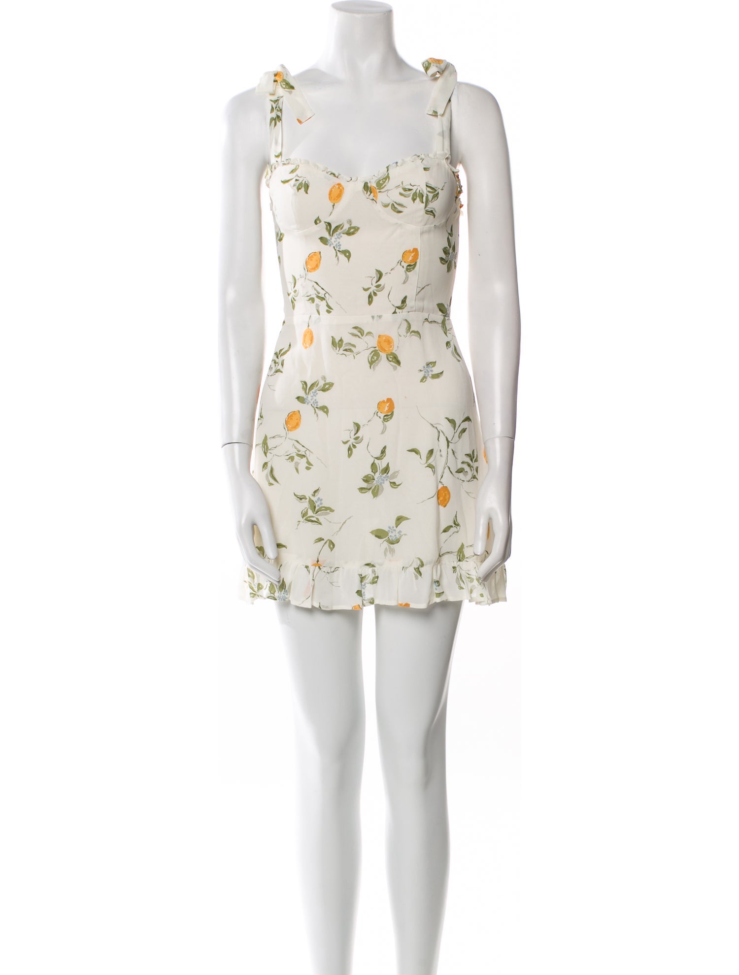 Reformation Floral Print Mini Dress