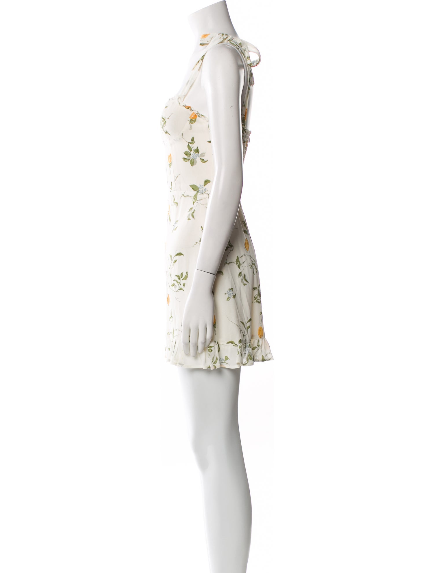 Reformation Floral Print Mini Dress