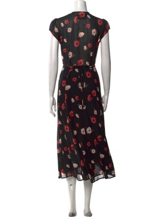 Reformation Floral Print Long Dress
