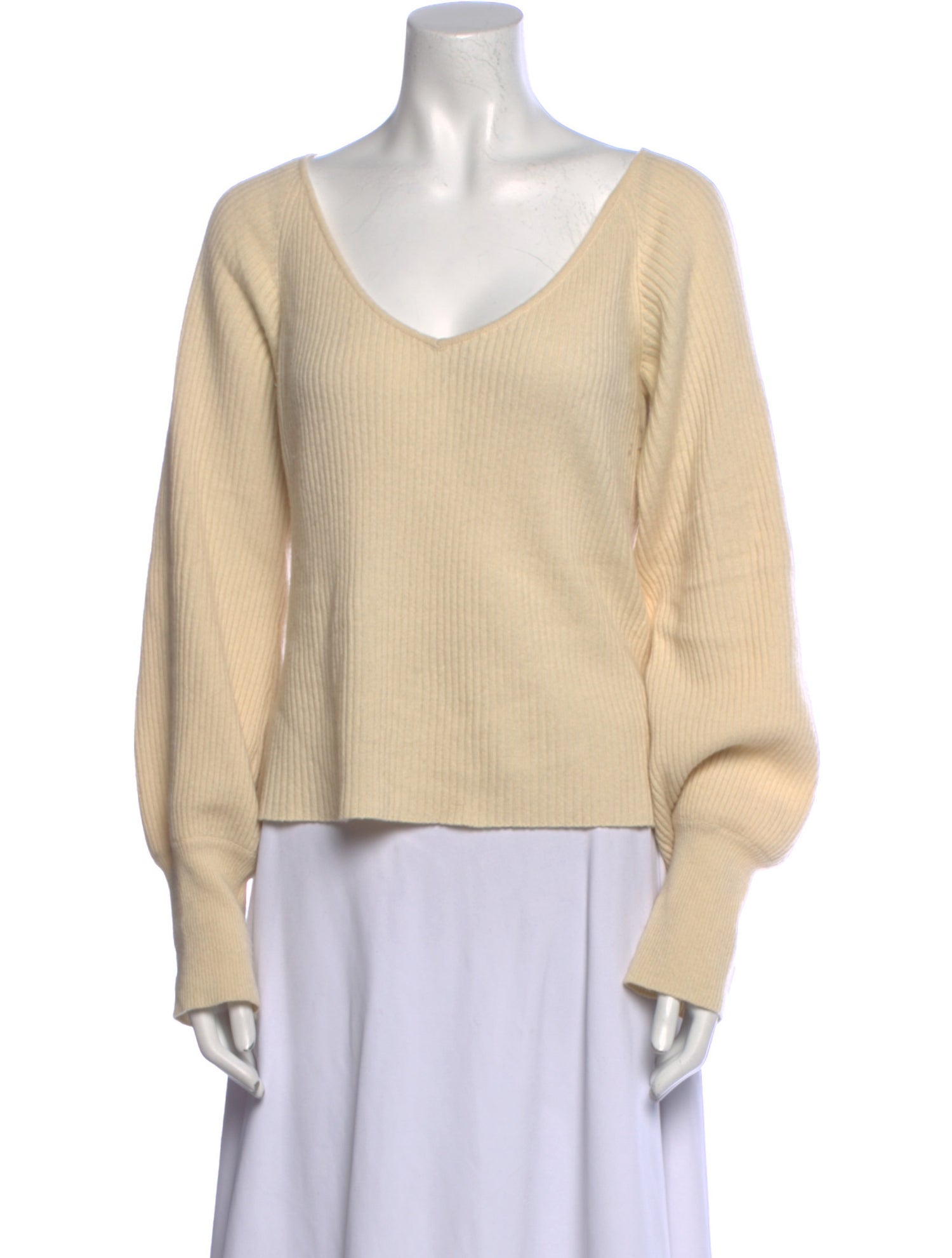 Reformation Cashmere V-Neck Sweater