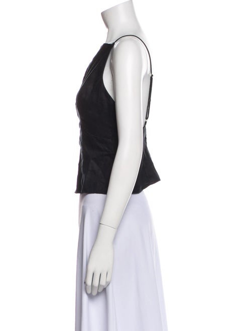 Reformation Linen V-Neck Crop Top