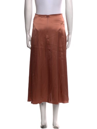 Reformation Silk Midi Length Skirt