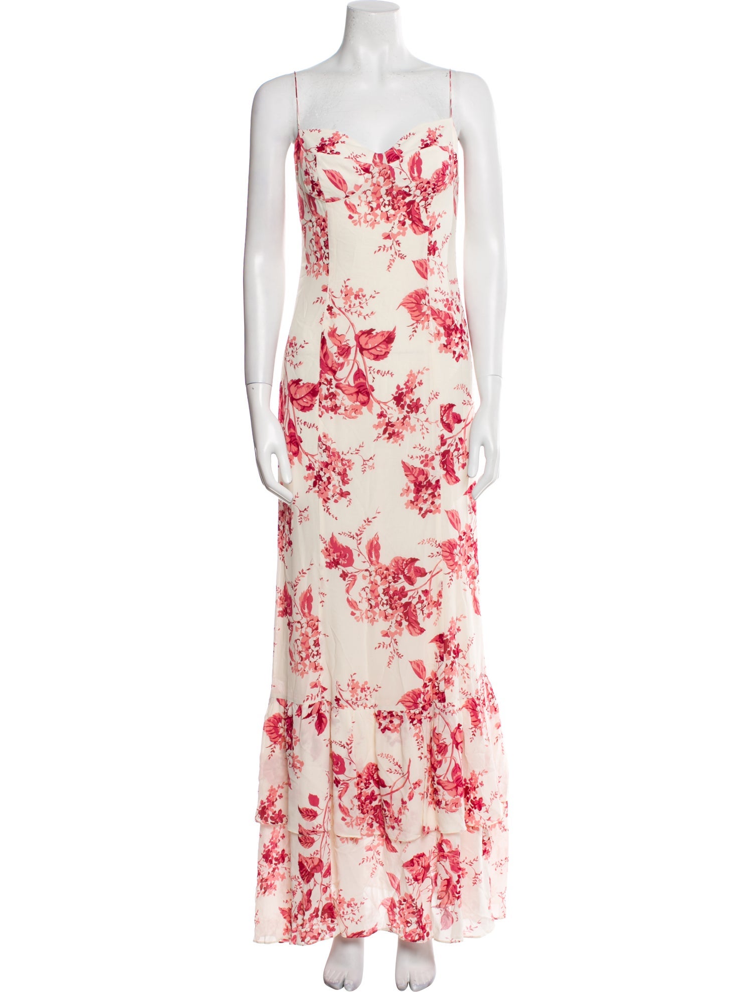 Reformation Floral Print Long Dress