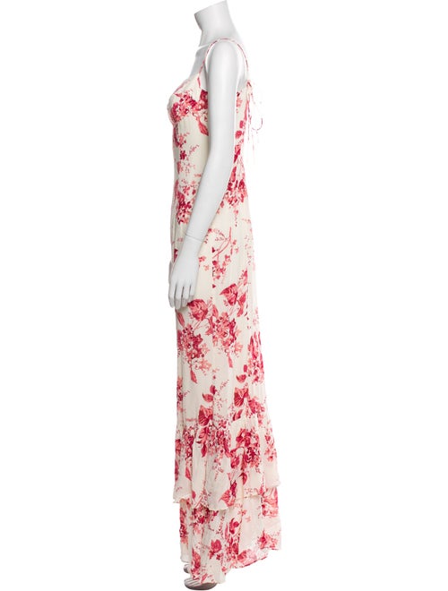 Reformation Floral Print Long Dress