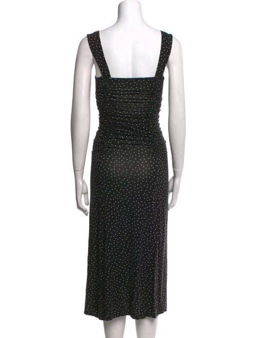 Reformation Polka Dot Print Midi Length Dress