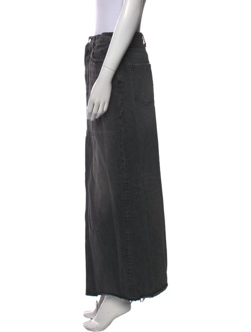 Reformation Raw-Edge Trim Long Skirt