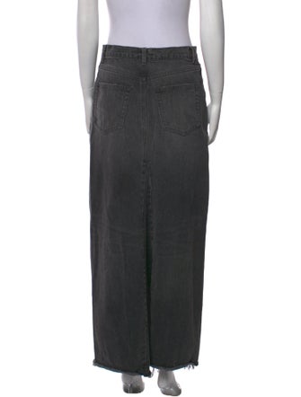 Reformation Raw-Edge Trim Long Skirt