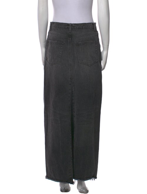 Reformation Raw-Edge Trim Long Skirt