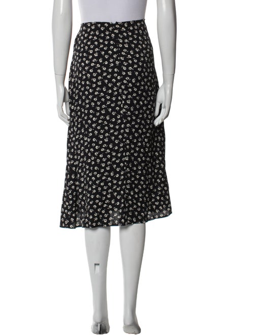 Reformation Floral Print Knee-Length Skirt