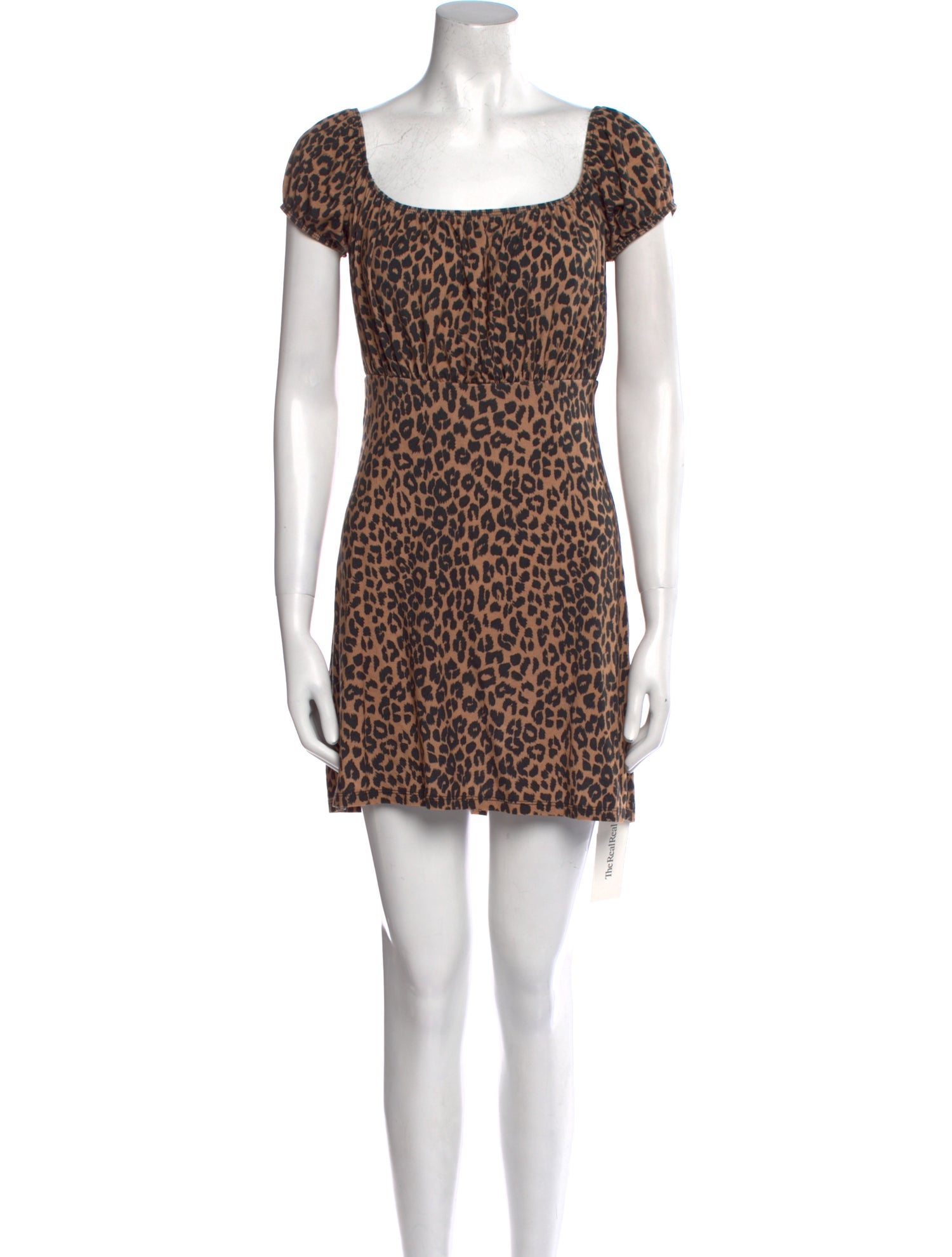Reformation Animal Print Mini Dress