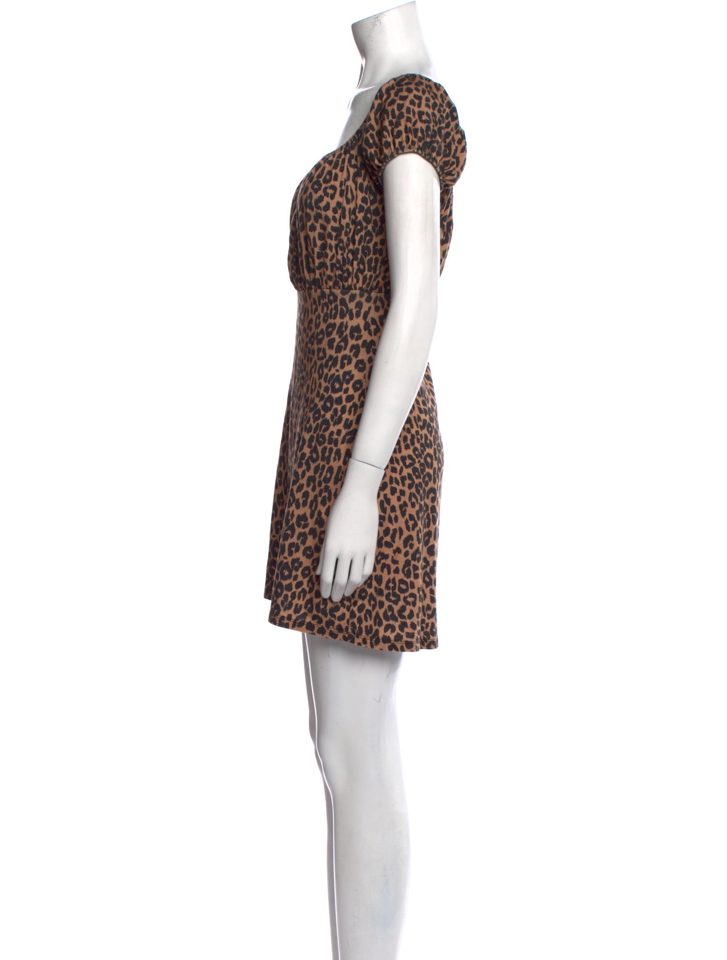 Reformation Animal Print Mini Dress