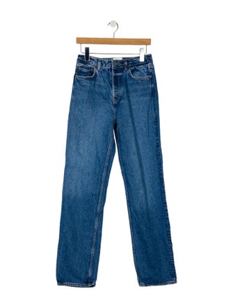 Reformation Mid-Rise Straight Leg Jeans