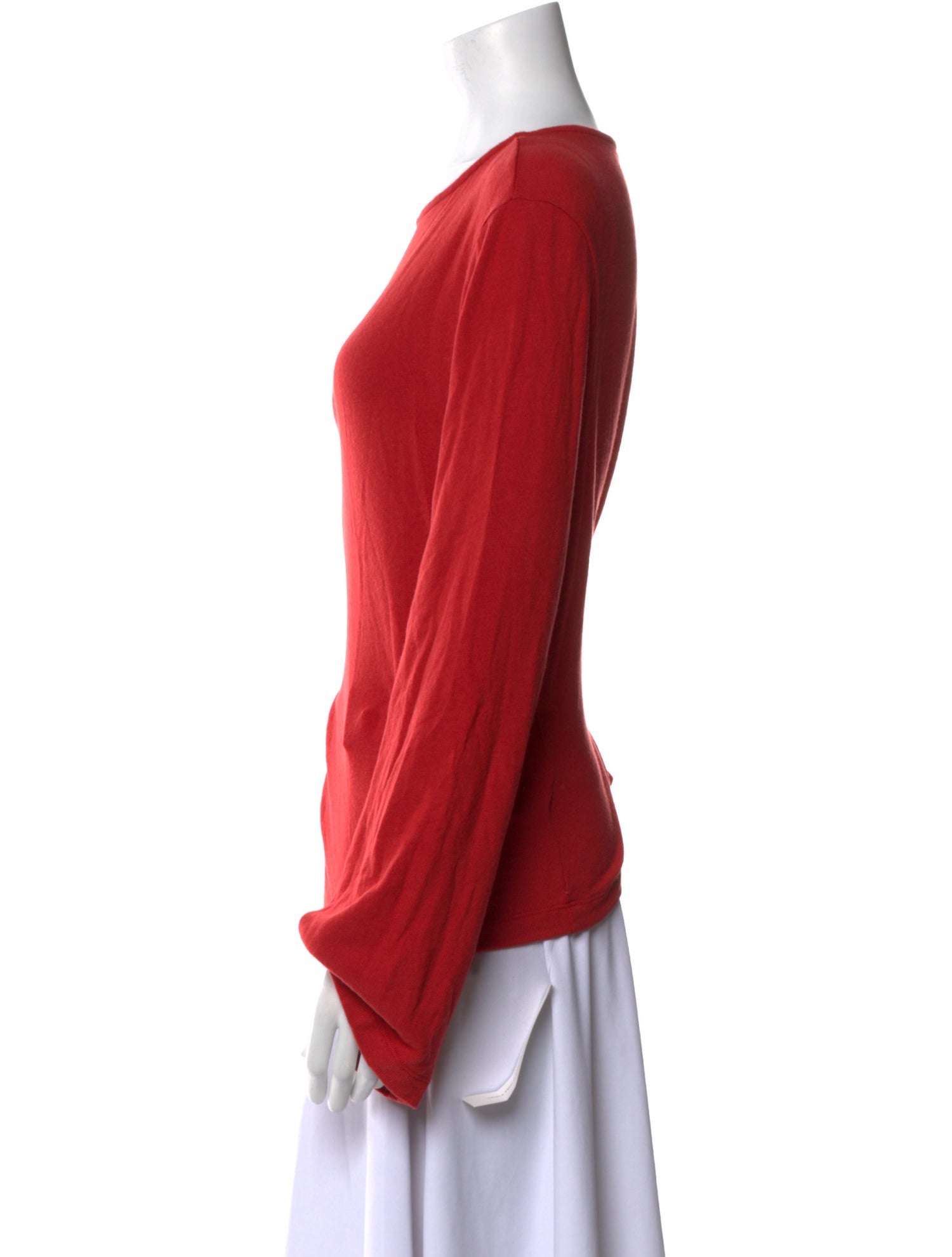 Reformation Scoop Neck Long Sleeve Top