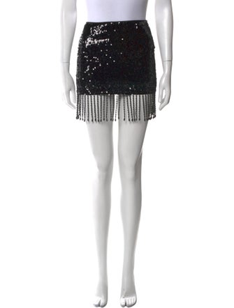 Reformation Fringe Trim Accent Mini Skirt